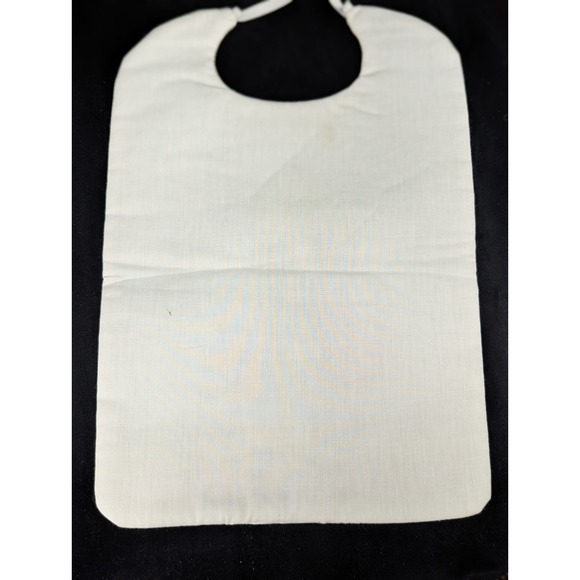 Lot of 4 Vintage Precious Moments Homemade Baby Bib Fabric Pastels Angels Babies - Picture 5 of 13